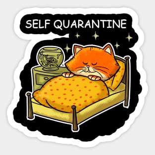 cat quarantine Sticker